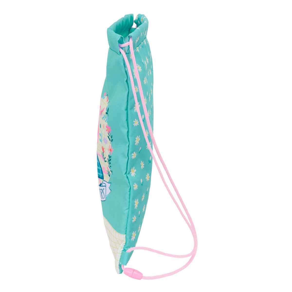 Saco Mochila com Cordas Peppa Pig Pretty flowers Amarelo Menta 26 x 34 x 1 cm