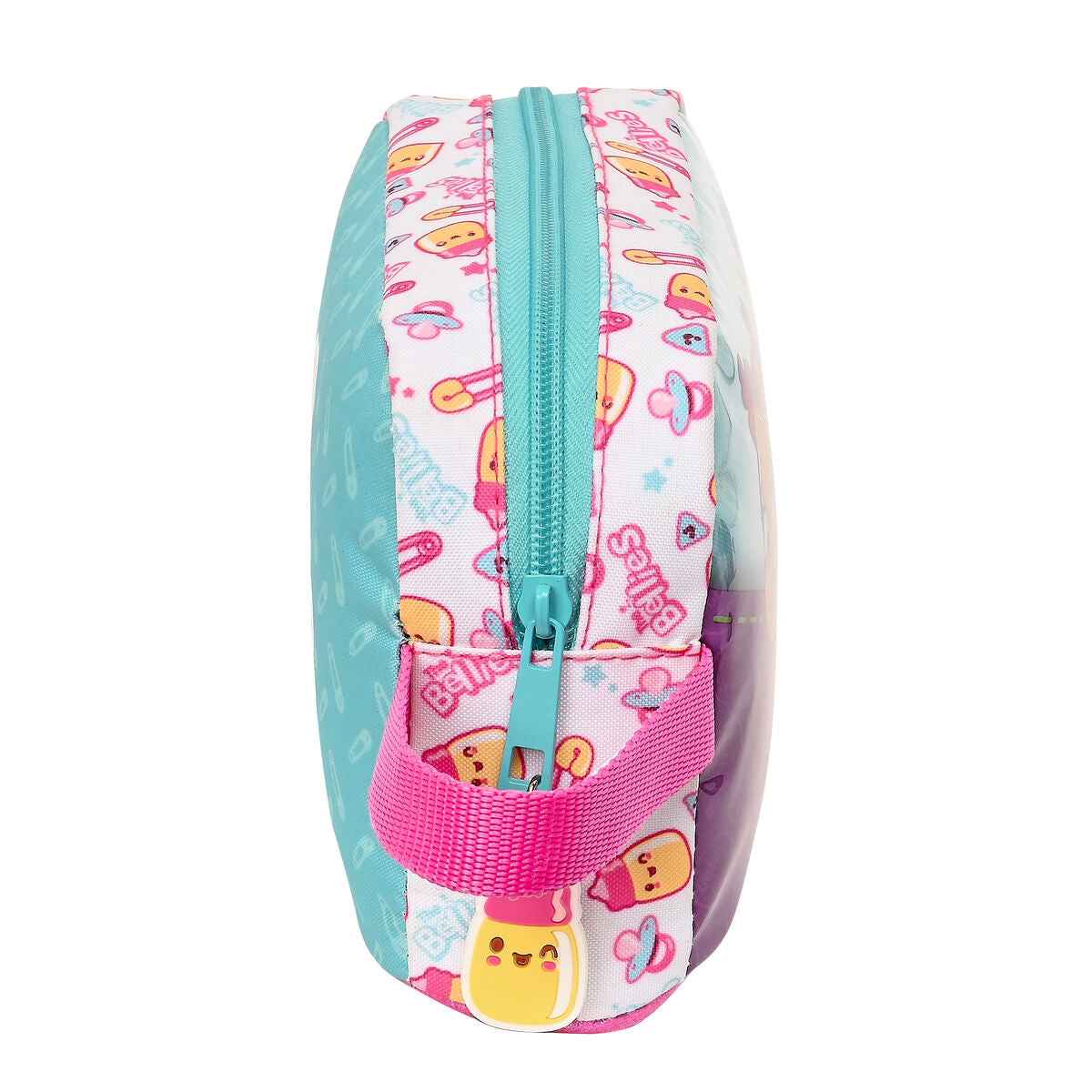 Porta-merendas Térmico The Bellies 21.5 x 12 x 6.5 cm Roxo Turquesa Branco