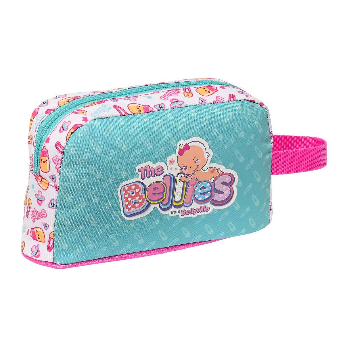 Porta-merendas Térmico The Bellies 21.5 x 12 x 6.5 cm Roxo Turquesa Branco