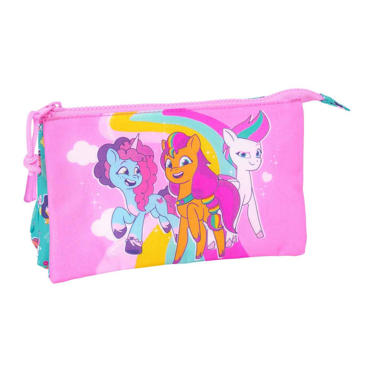 Malas para tudo triplas My Little Pony Magic Cor de Rosa Turquesa 22 x 12 x 3 cm