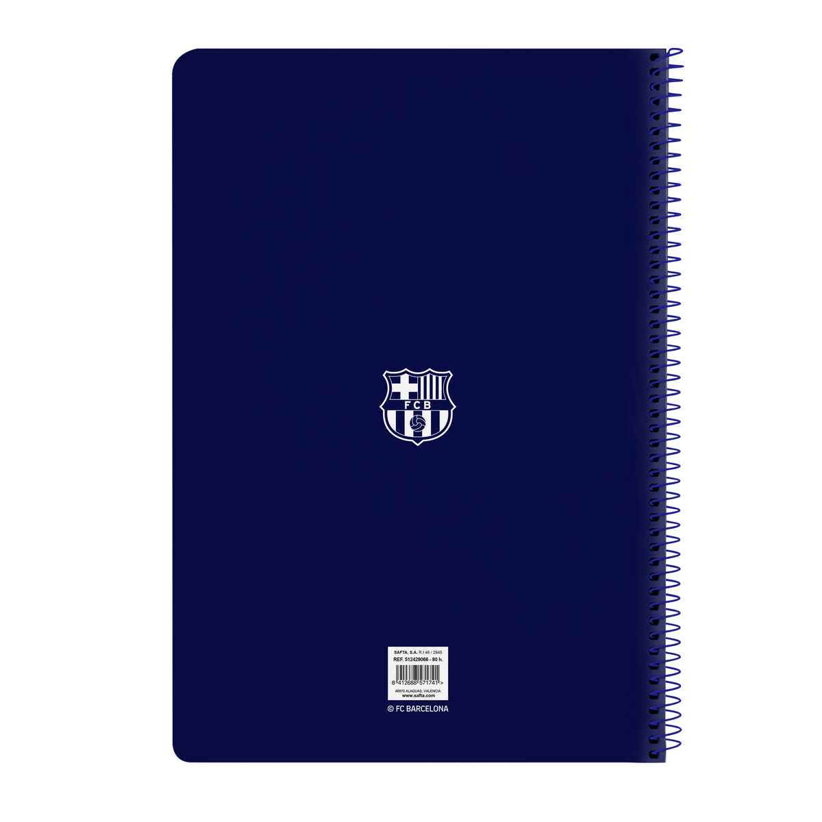 Caderno F.C. Barcelona 24/25 Grená Azul Marinho A4 80 Folhas