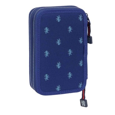 Estojo Duplo Harry Potter Captain Azul Marinho 12.5 x 19.5 x 4 cm Estojo Duplo 29 Peças