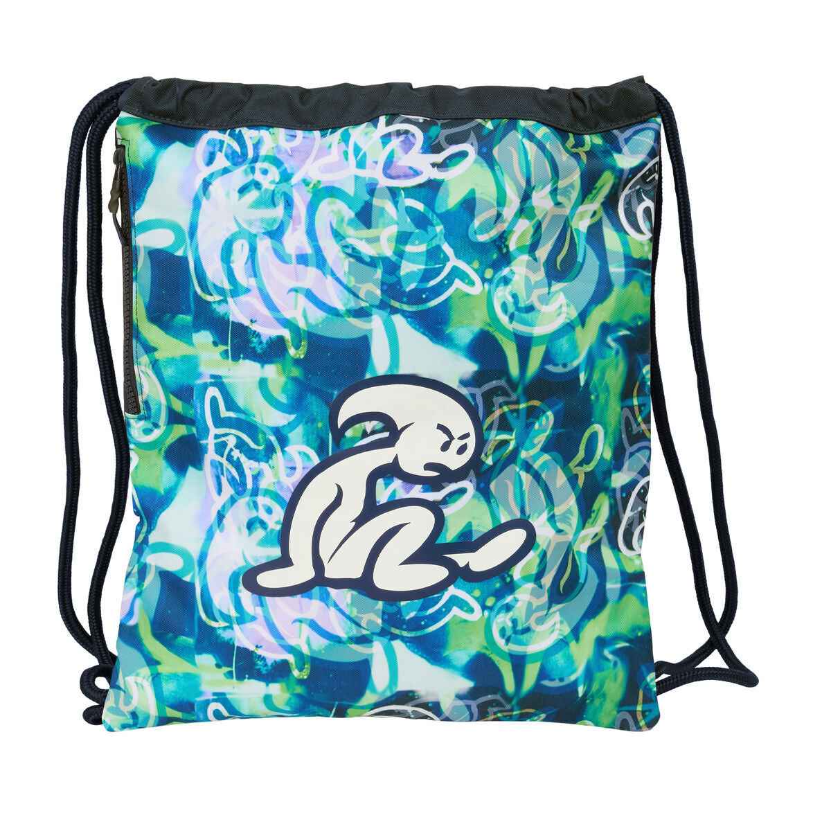 Saco Mochila com Cordas El Niño Kook Azul Marinho 35 x 40 x 1 cm