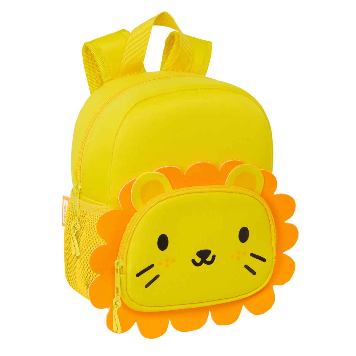 Mochila Infantil Safta Leon Amarelo 20 x 25 x 9 cm