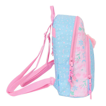 Mochila BlackFit8 Smile Cor de Rosa Azul Claro 25 x 30 x 13 cm Mini