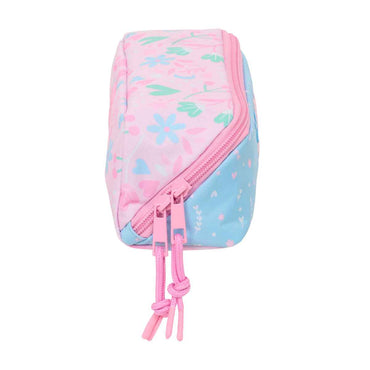 Estojo BlackFit8 Smile Cor de Rosa Azul Claro 20 x 8 x 8 cm