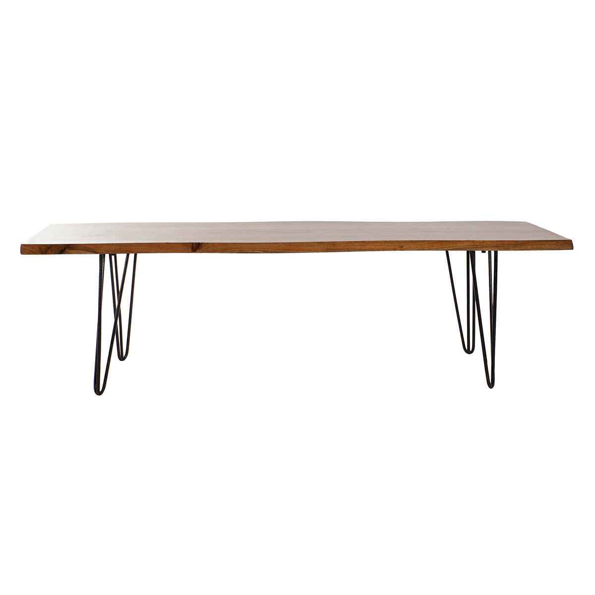 Banco DKD Home Decor 160 x 46 x 46 cm Natural Preto Marrom claro Alpino