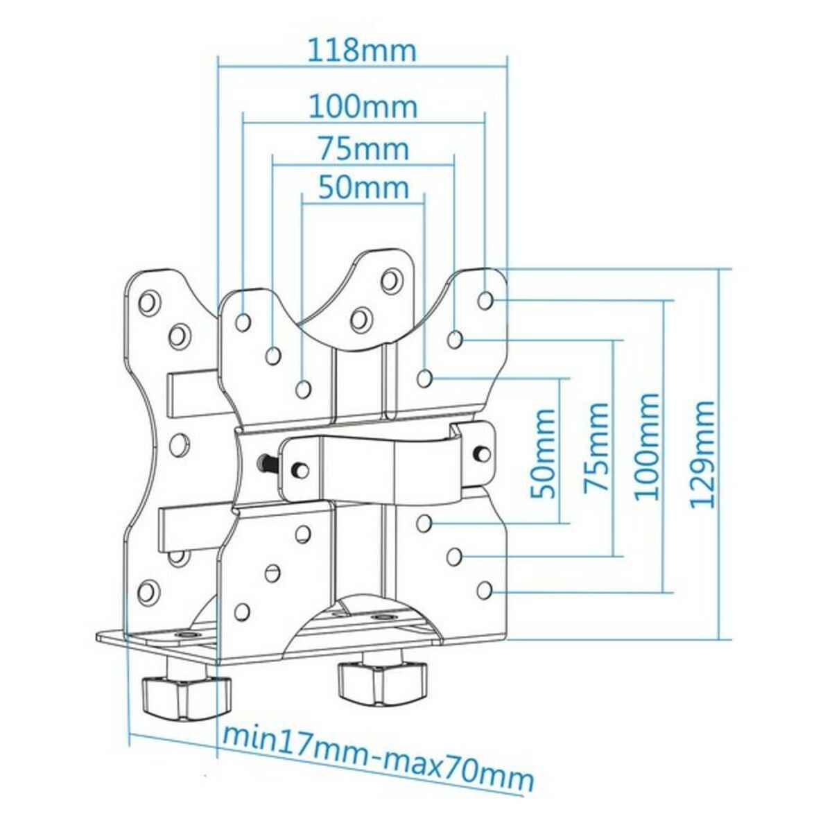 Suporte para PC TooQ TCCH0001-B 5 Kg Metal