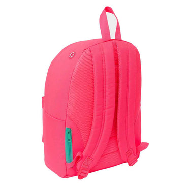 Mochila para notebook Nait Nait Fluor Cor de Rosa 31 x 41 x 16 cm