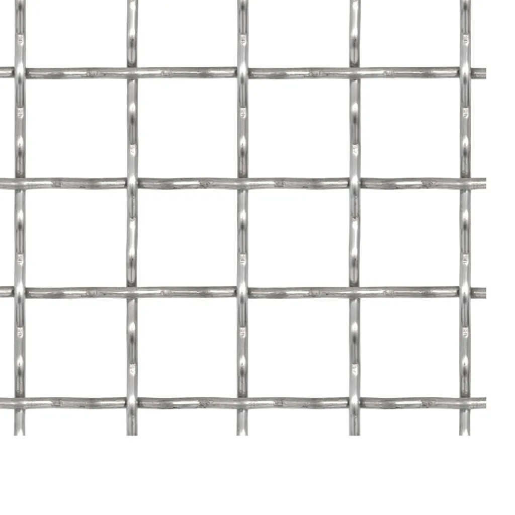 Cerca de arame frisado aço inoxidável 100x85 cm 21x21x2,5 mm