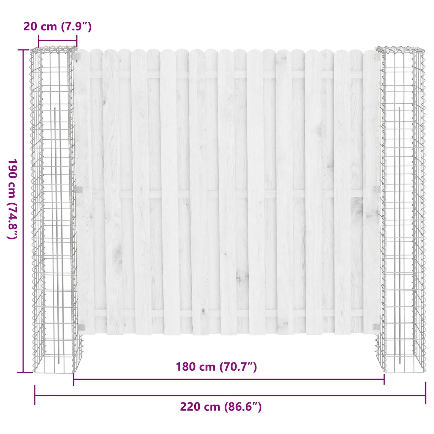 Poste de Cerca 2 pcs Prateado Metal