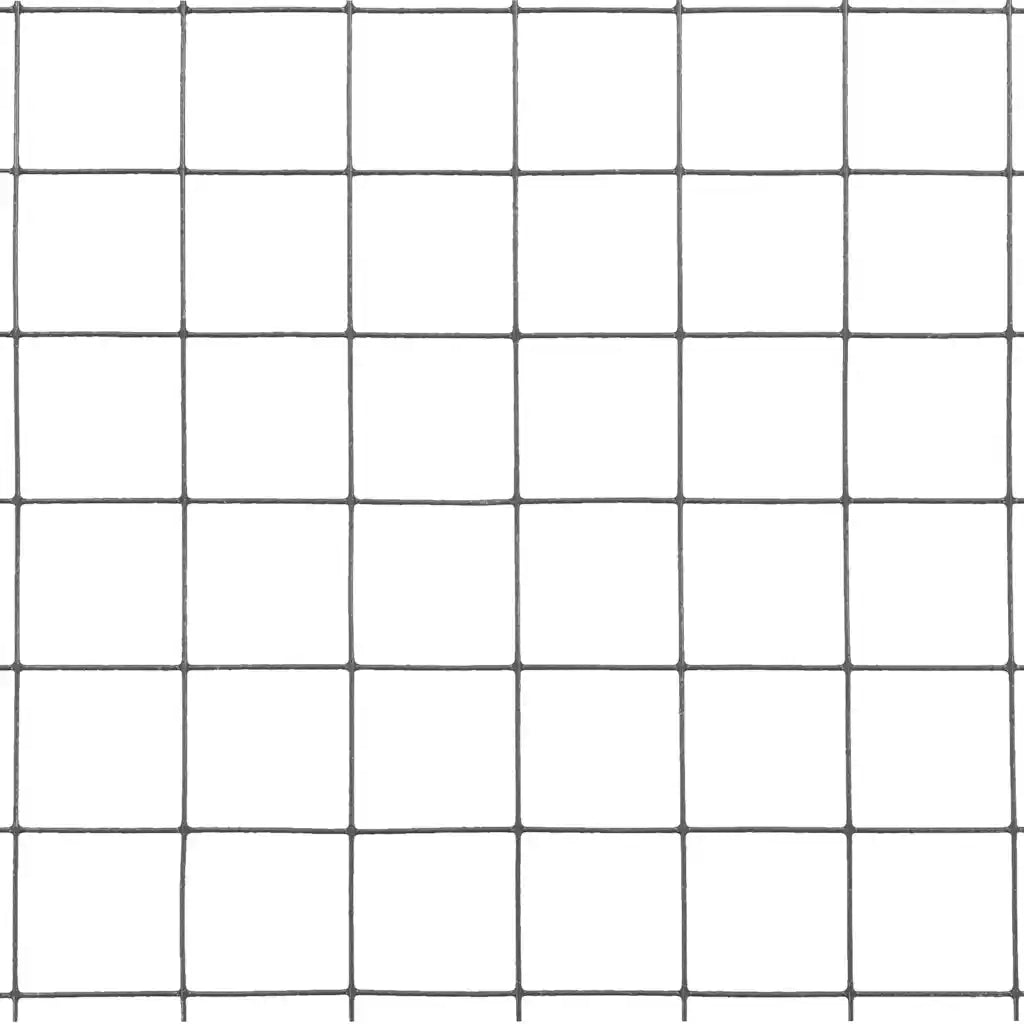 Cerca arame galinheiro 10x1 m aço c/ revestimento PVC cinzento