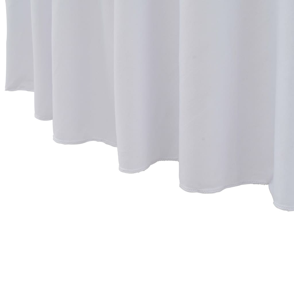 vidaXL Capa extensível para mesa c/ camilha 2 pcs 120x74 cm branco