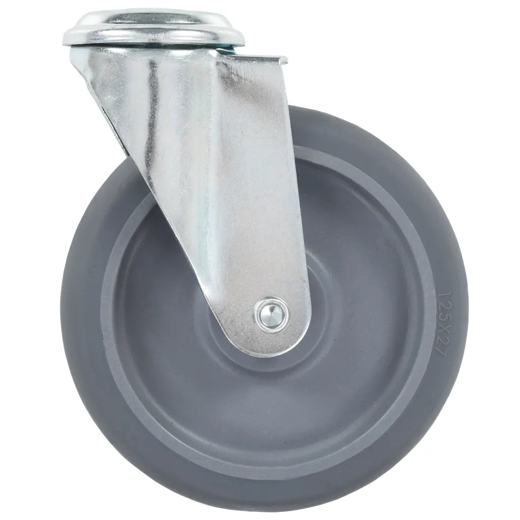 Rodas giratórias com furo 4 pcs 125 mm