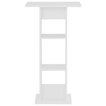 vidaXL Mesa de bar 60x60x110 cm branco