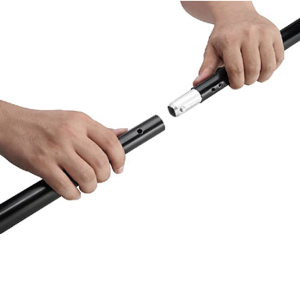 vidaXL Sistema porta-fundos 600 x 300 cm preto