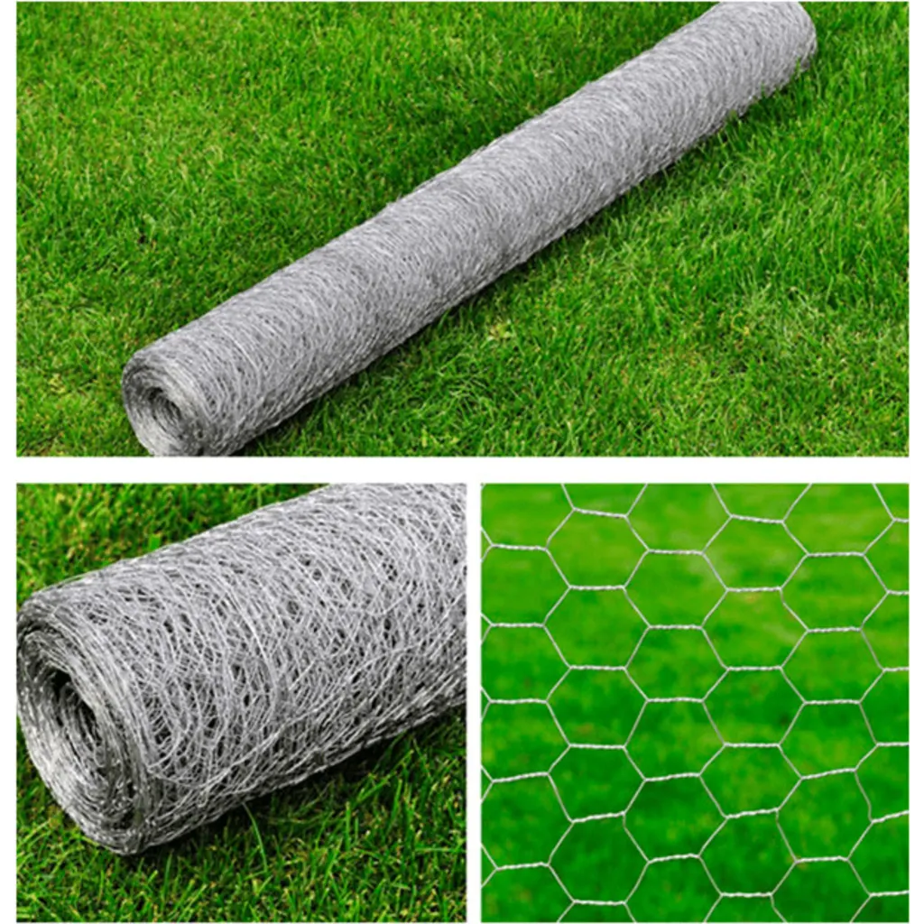 Cerca de arame hexagonal 1x25 m aço galvanizado
