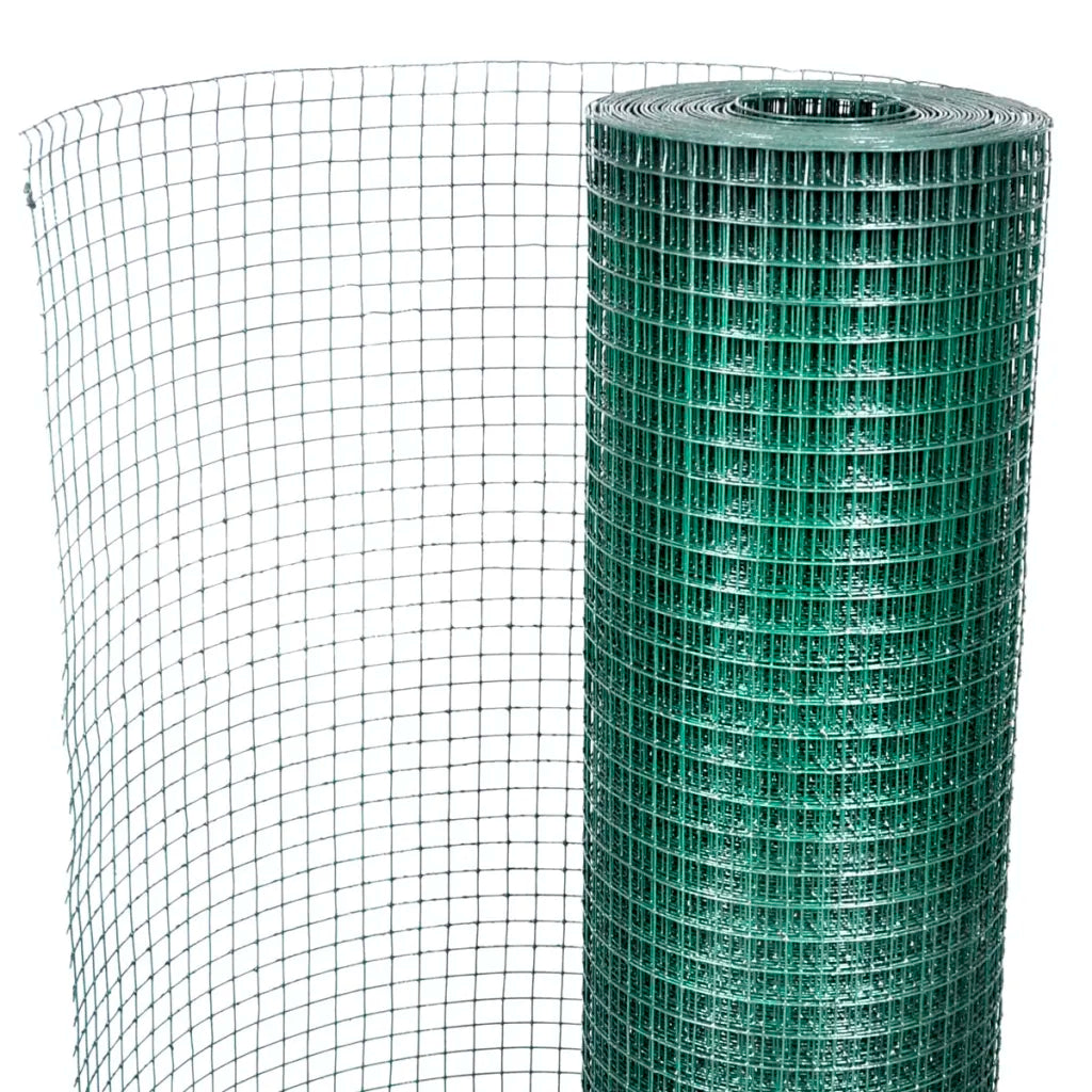 Cerca arame p/ galinheiro c/ revestimento PVC 10x1 m aço
