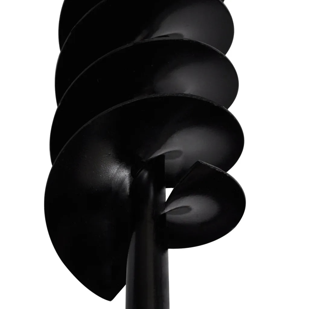 Broca de solo com alça, eixo helicoidal, ponta espiral dupla