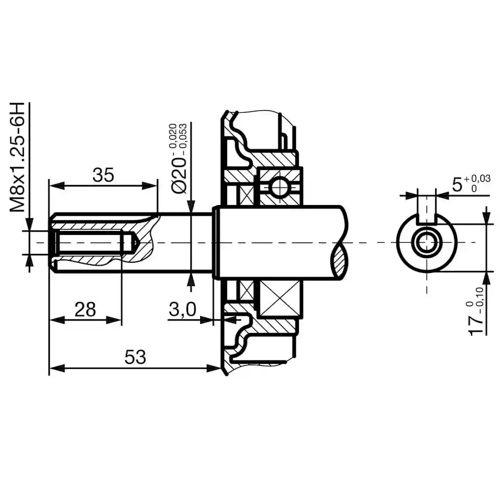 Motor a gasolina 6,5 CV 4,8 kW preto