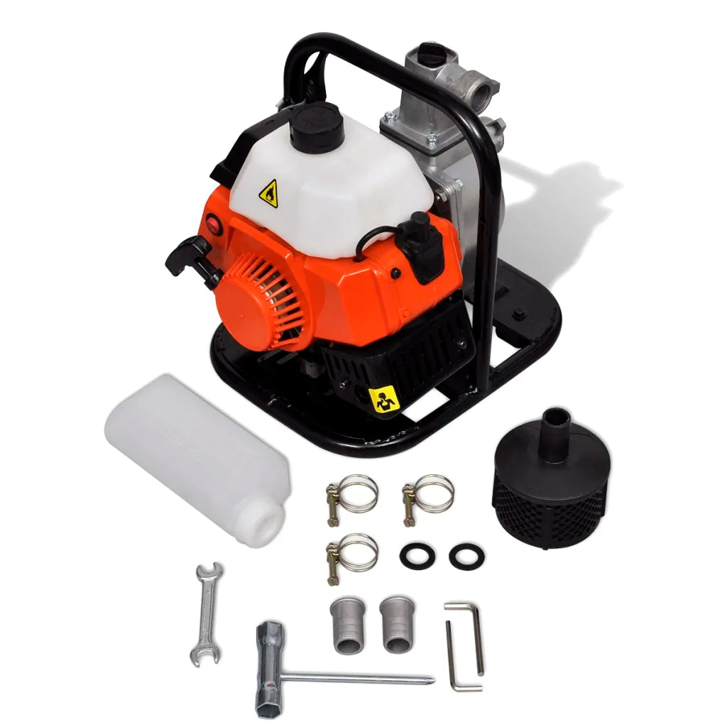 Bomba de água motor a gasolina 2 tempos 1,2 kW 0,95 L
