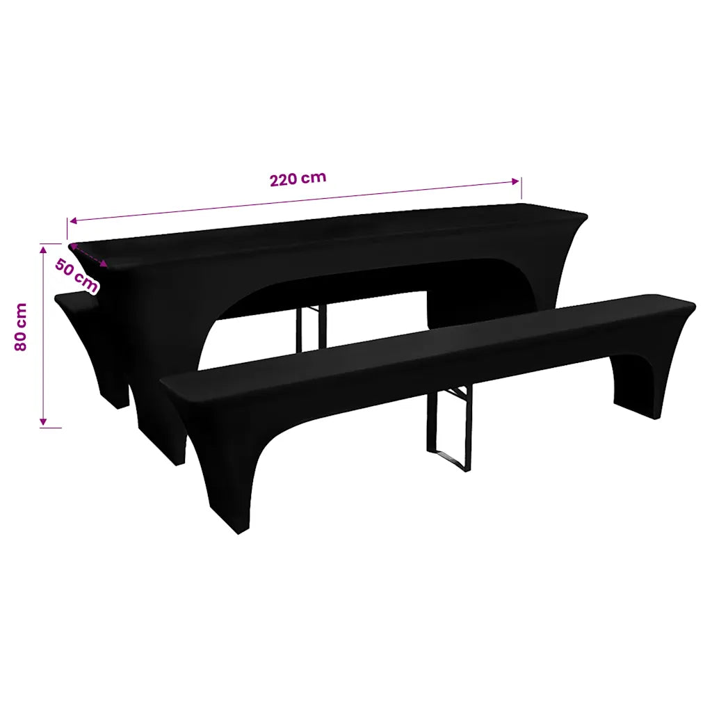 Conjunto 3 capas para mesa e bancos de bar,