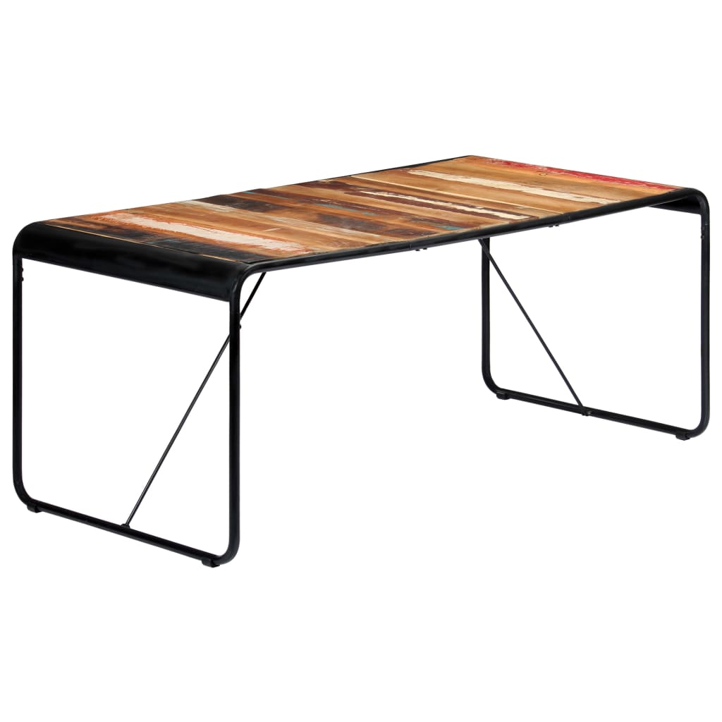 vidaXL Mesa de jantar 180x90x76 cm madeira recuperada maciça