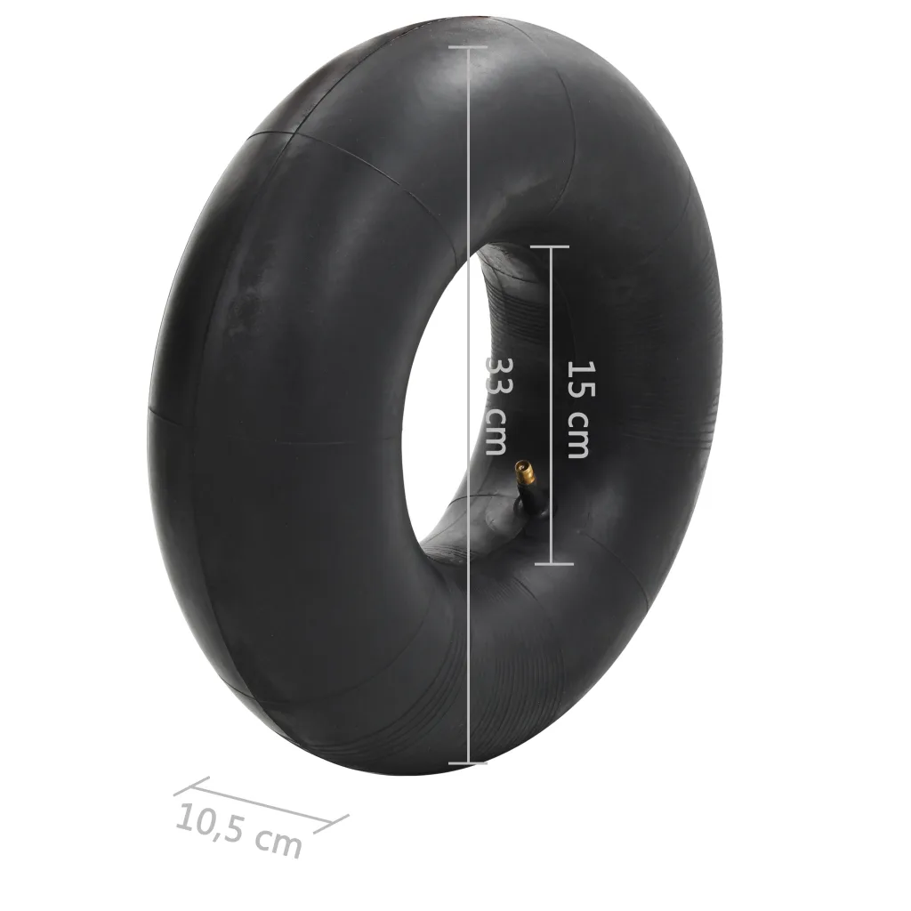 Conj. pneus e câmaras p/ carro mão 4 pcs 15x6.00-6 4PR borracha