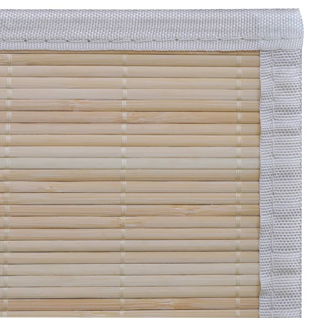 vidaXL Tapetes retangulares de bambu natural 2 pcs 120x180 cm