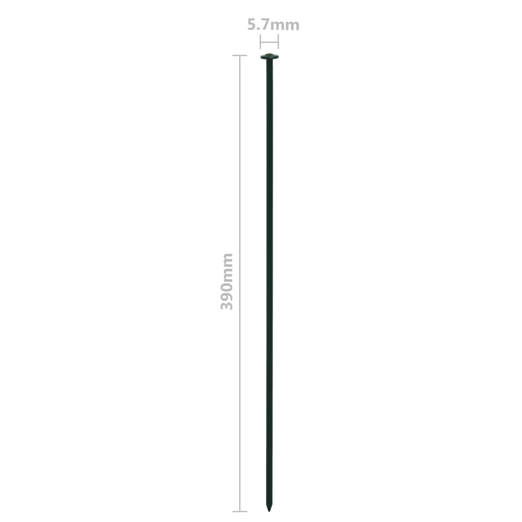 vidaXL Conj. painéis de vedação arqueados p/ jardim 77,3x26 cm verde