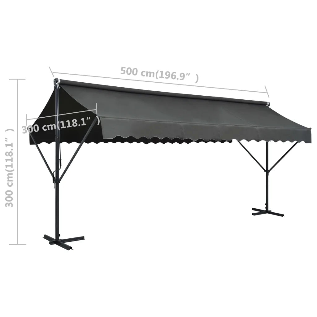 Toldo de pé 500x300 cm