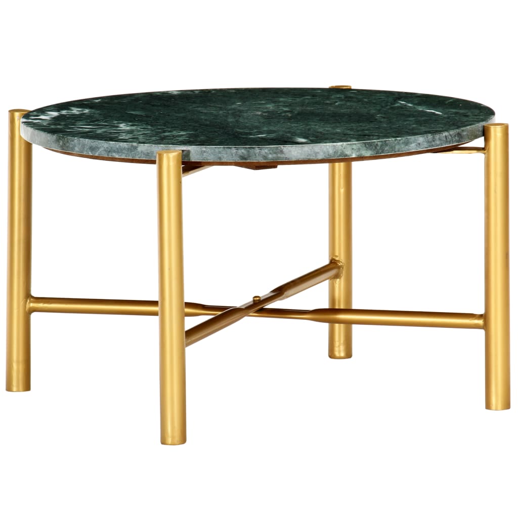 vidaXL Mesa de centro 60x60x35cm pedra genuína textura mármore branco