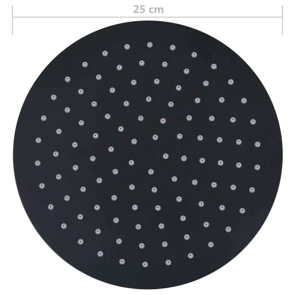 Cabeça de chuveiro redonda 25 cm aço inoxidável