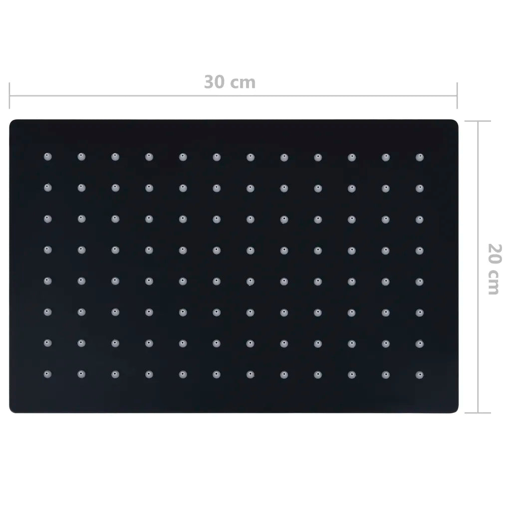Cabeça de chuveiro retangular 30x20 cm aço inoxidável