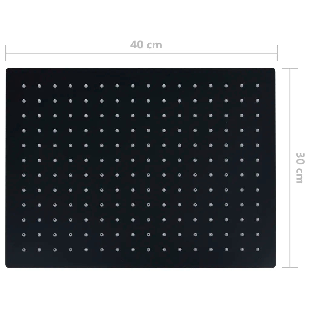 Cabeça de chuveiro retangular 40x30 cm aço inoxidável
