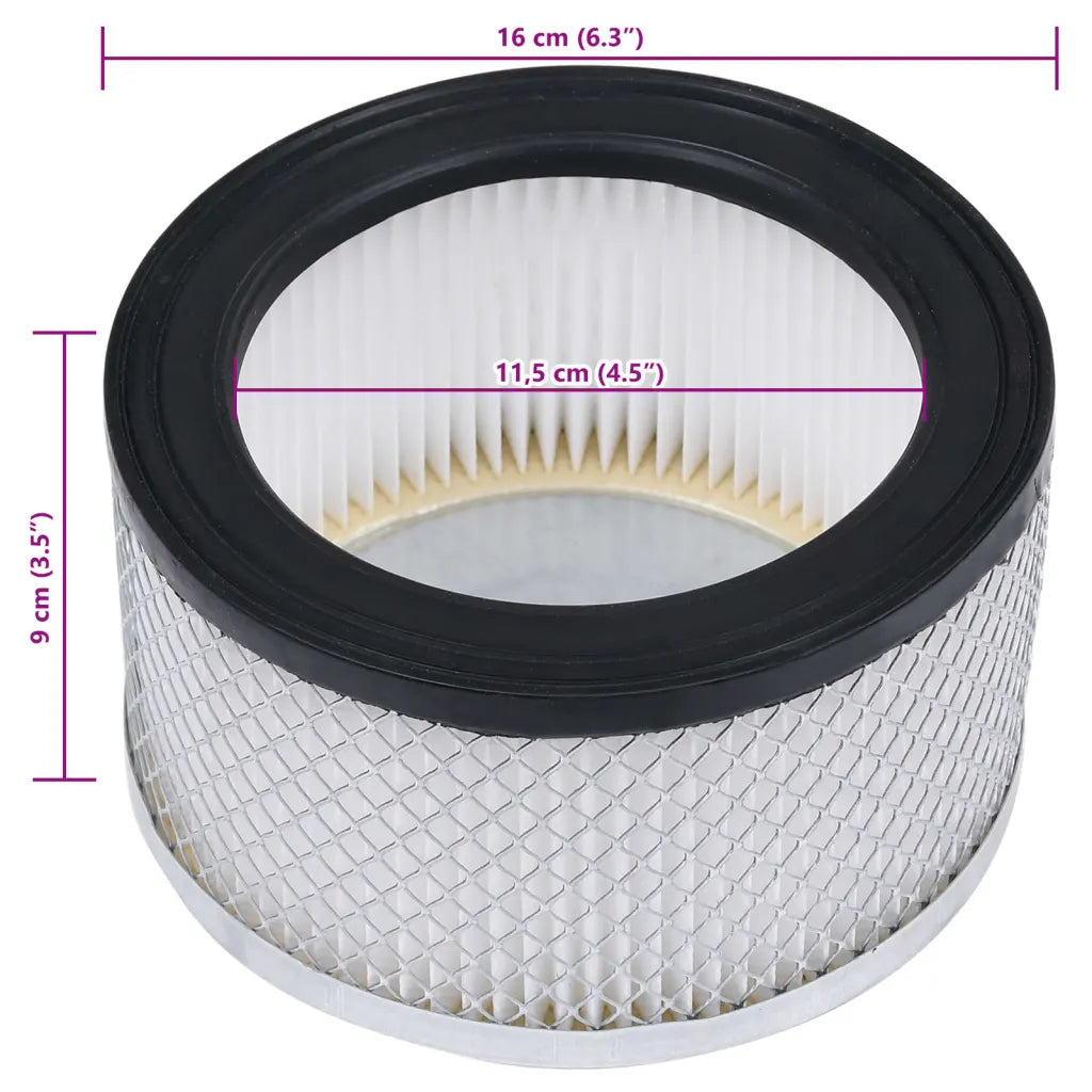 Filtros HEPA laváveis para aspirador de cinzas 2 pcs