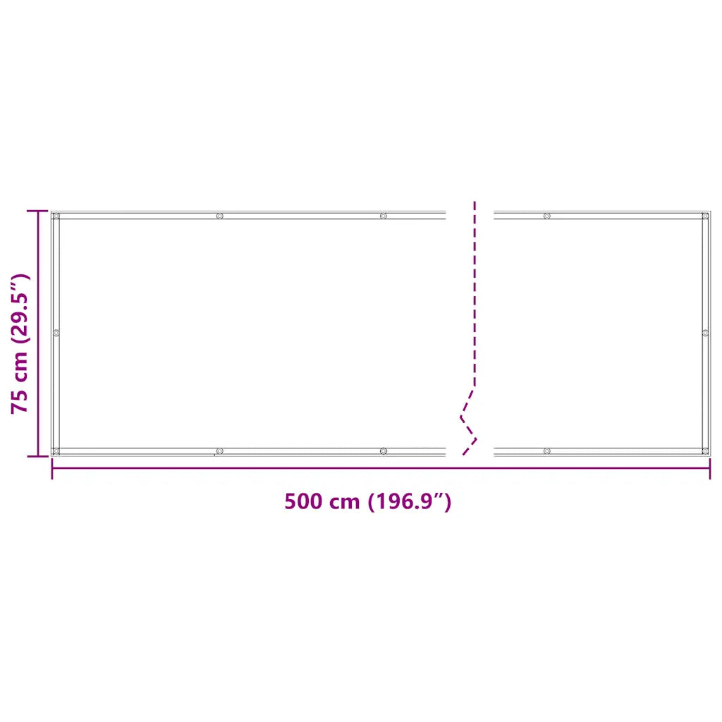 Tela de varanda 75x500 cm tecido Oxford
