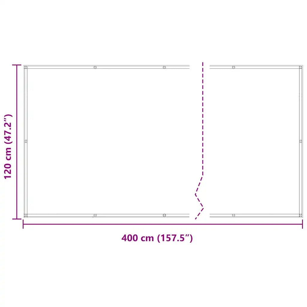 Tela de varanda 120x400 cm tecido Oxford