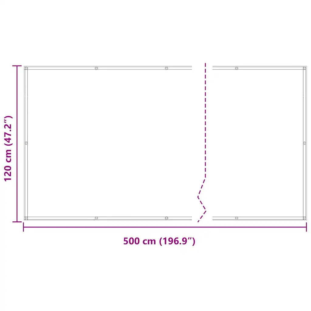 Tela de varanda 120x500 cm tecido Oxford