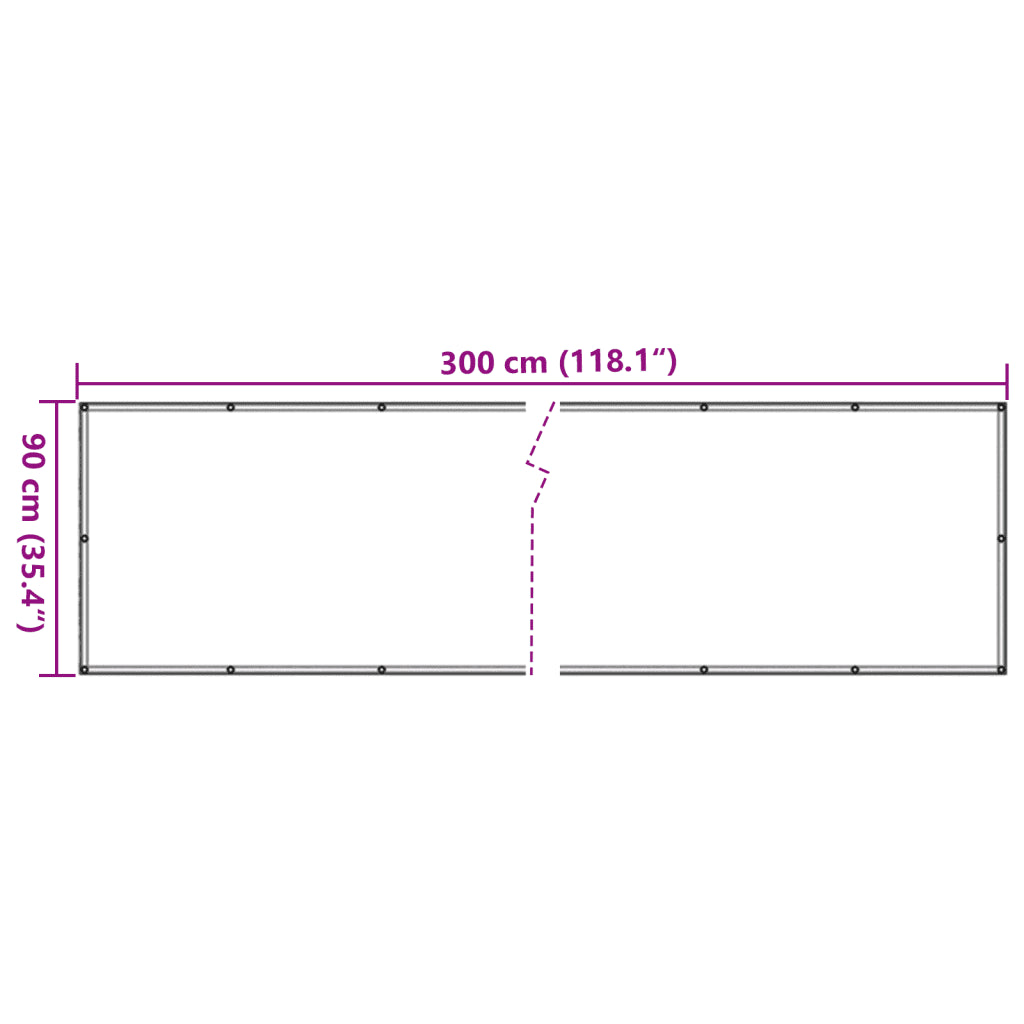 Tela de varanda 90x300 cm tecido Oxford