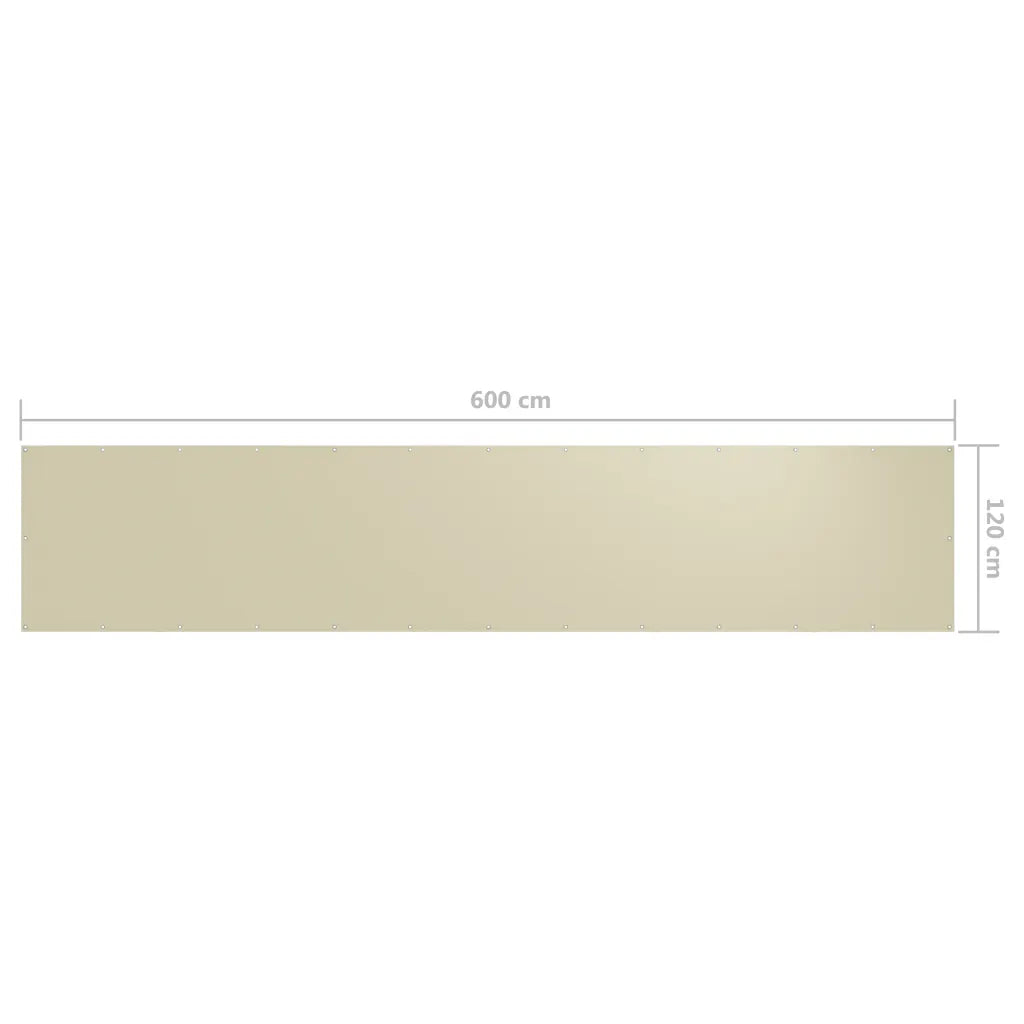 Tela de varanda 120x600 cm tecido Oxford
