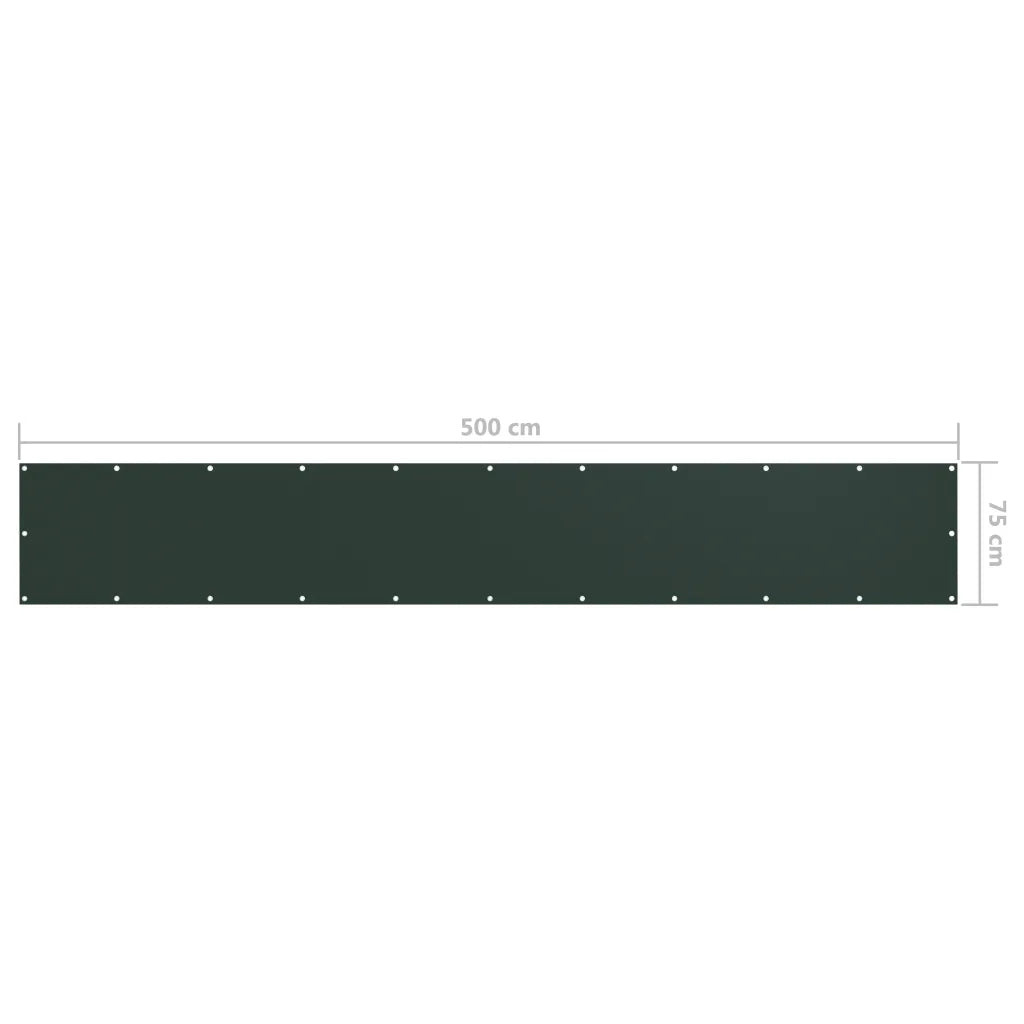 Tela de varanda 75x500 cm tecido Oxford -escuro