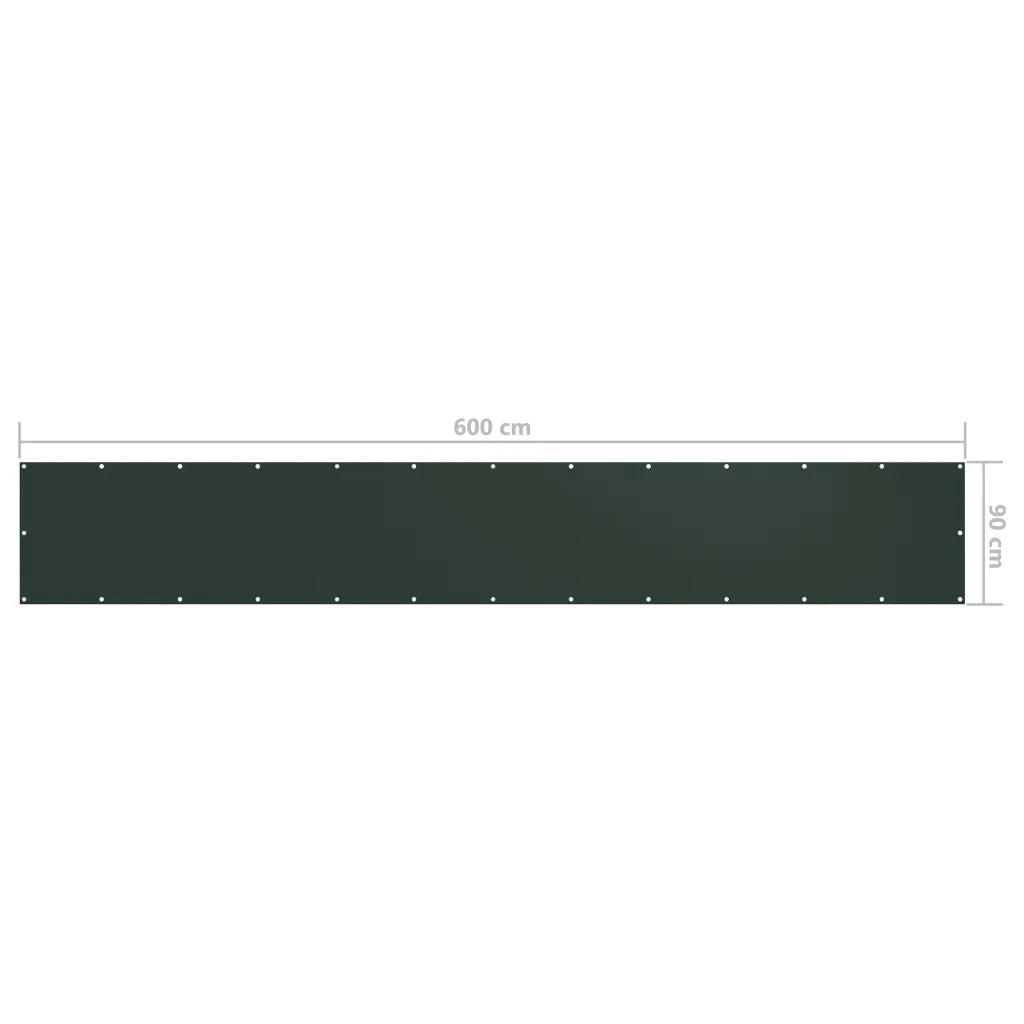 Tela de varanda 90x600 cm tecido Oxford -escuro