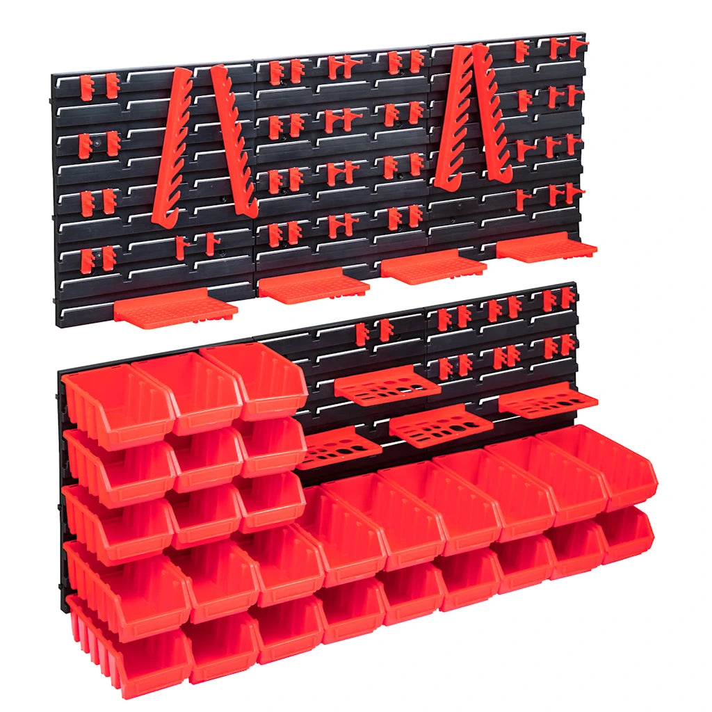 103 pcs kit caixas arrumação c/ painéis parede e preto