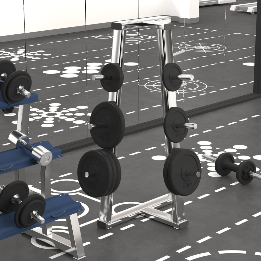 vidaXL Disco de musculação 20 kg ferro fundido