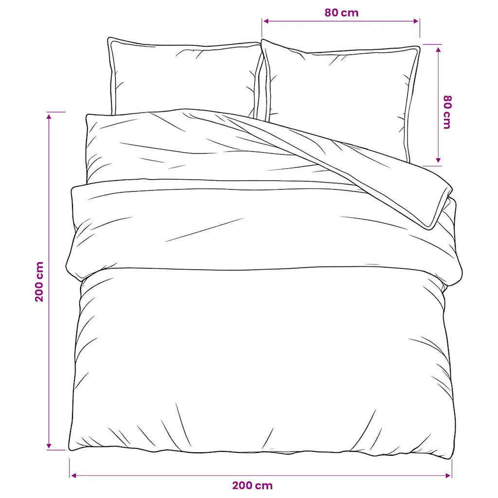 Conjunto de capa de edredão 200x200 cm algodão cinza
