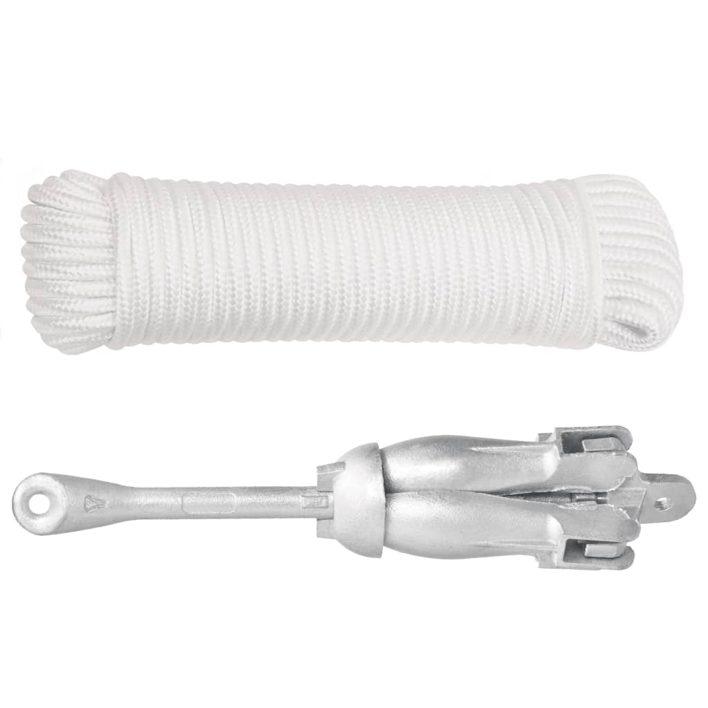 Âncora dobrável corda 6 kg ferro fundido galvanizado a quente