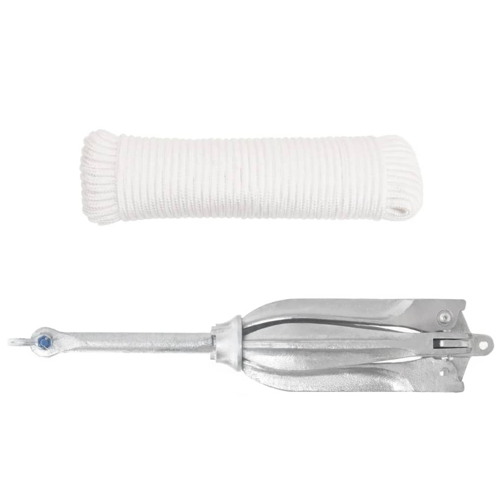 Âncora dobrável corda 12 kg ferro fundido galvanizado a quente