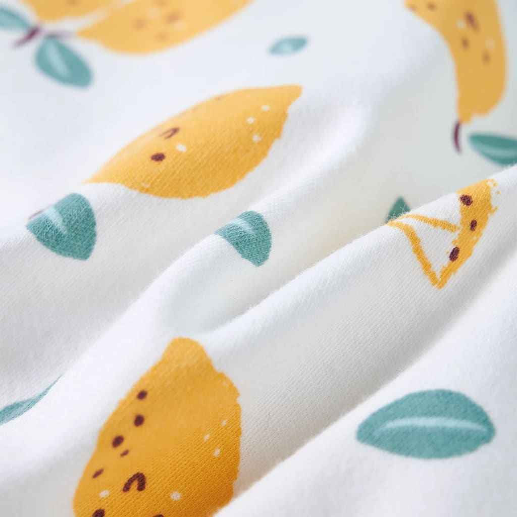 T-shirt infantil com cintura de atar cor cru 92