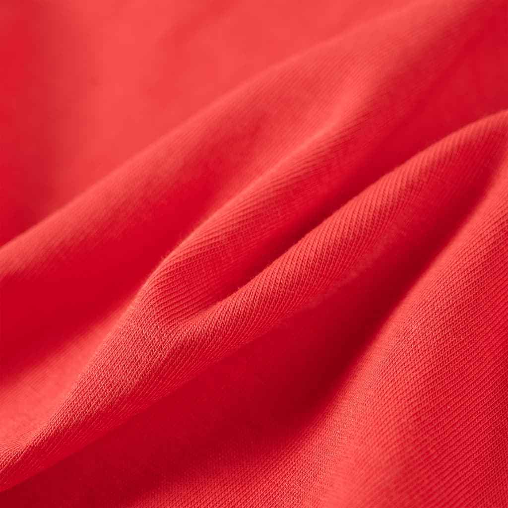 T-shirt para criança vermelho 92